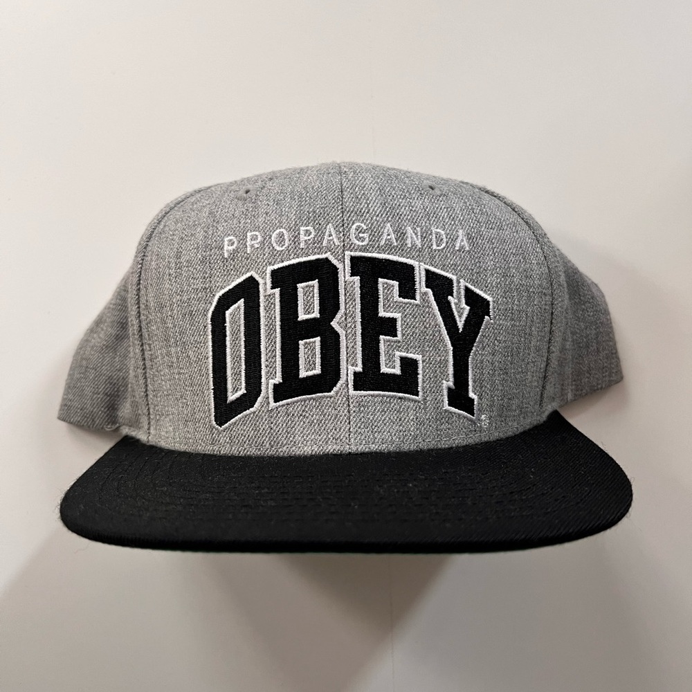 Obey Hat - Black and Grey - PROPAGANDA OBEY